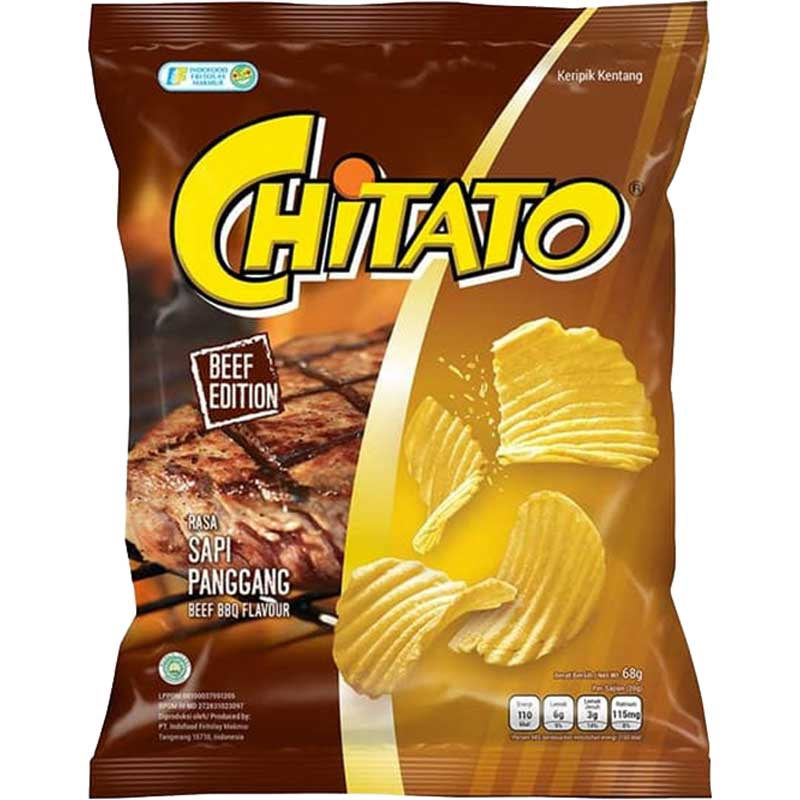 CHITATOSNACK POTATO CHIPS SAPI PANGGANG PCK 68g