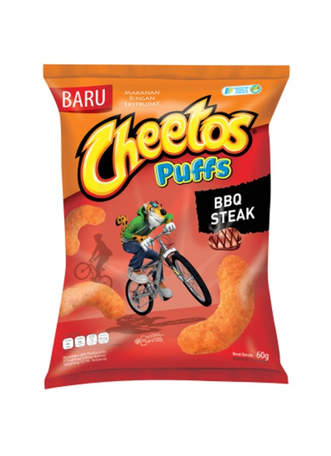 CHEETOS SNACK PUFFS BBQ STEAK PCK 60g