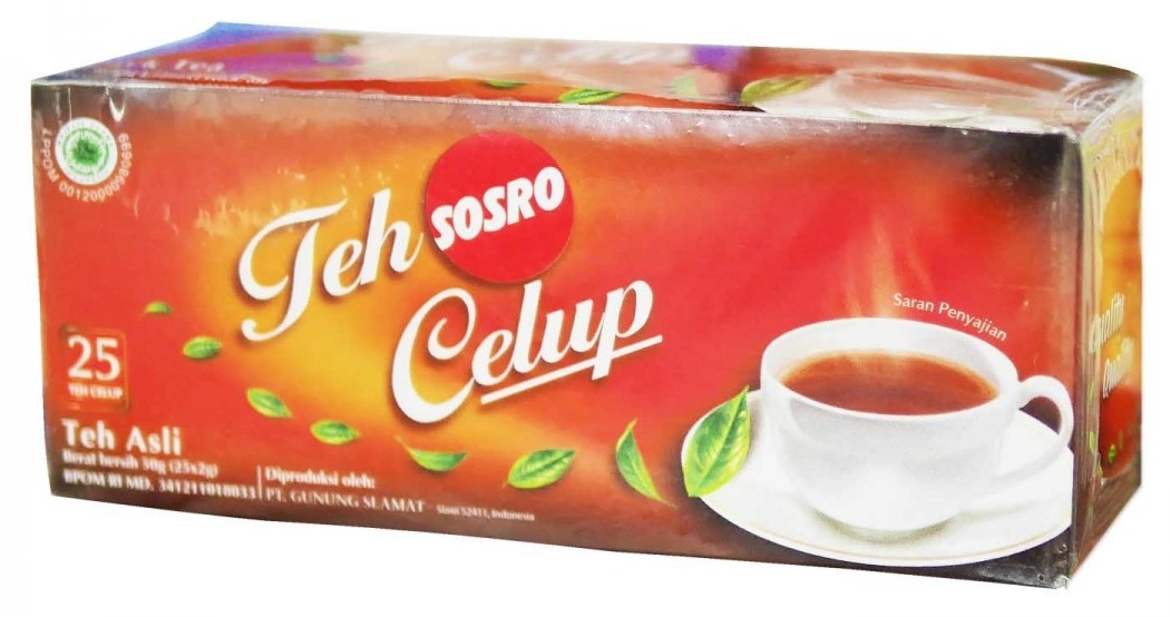 SOSRO TEH CELUP BLACK TEA BOX 25x2g