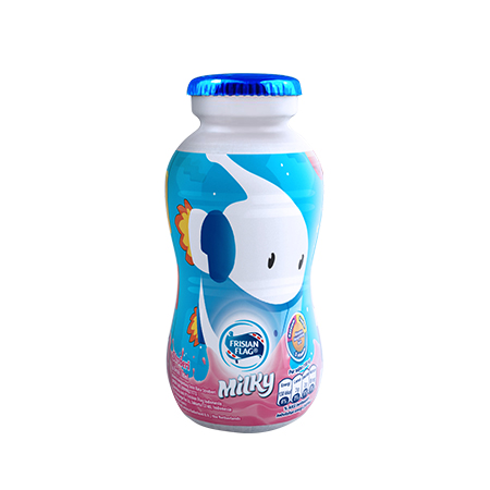 FRISIAN FLAG MILKY SETRAWBERRY Botol 180 ML