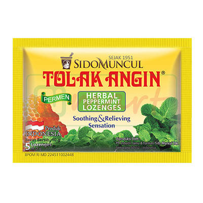 SIDO MUNCUL TOLAK ANGIN HERBAL PERMEN 52G