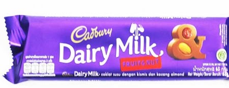 CADBURY CHOCOLATE DAIRY MILK FRUIT & NUT PCK 65 62g