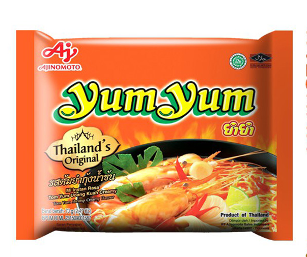 AJINOMOTO MIE INSTANT YUM YUM TOMYUM UDANG PCK 70g