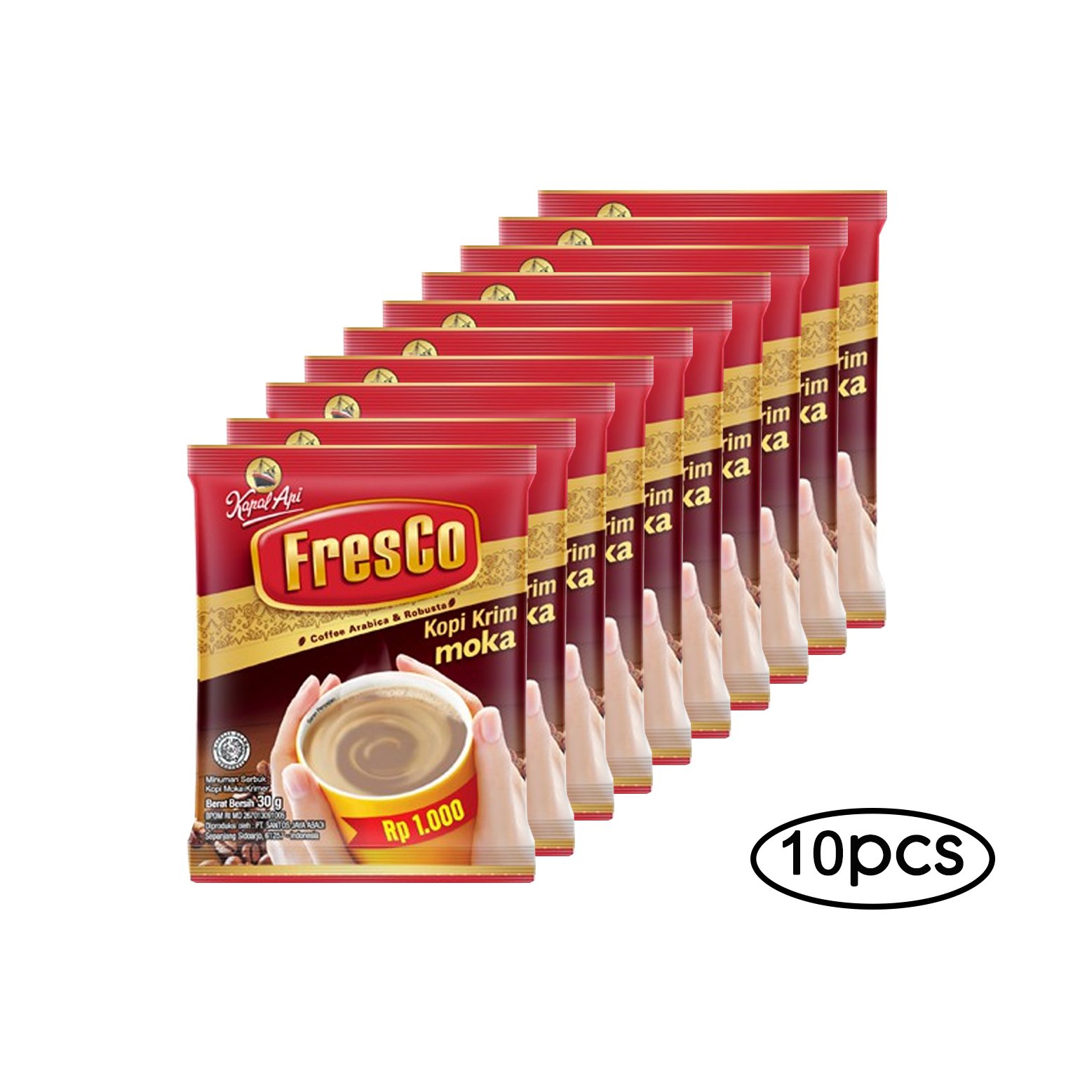 KAPAL API FRESCO KOPI KRIM MOKA PCK 10x30g