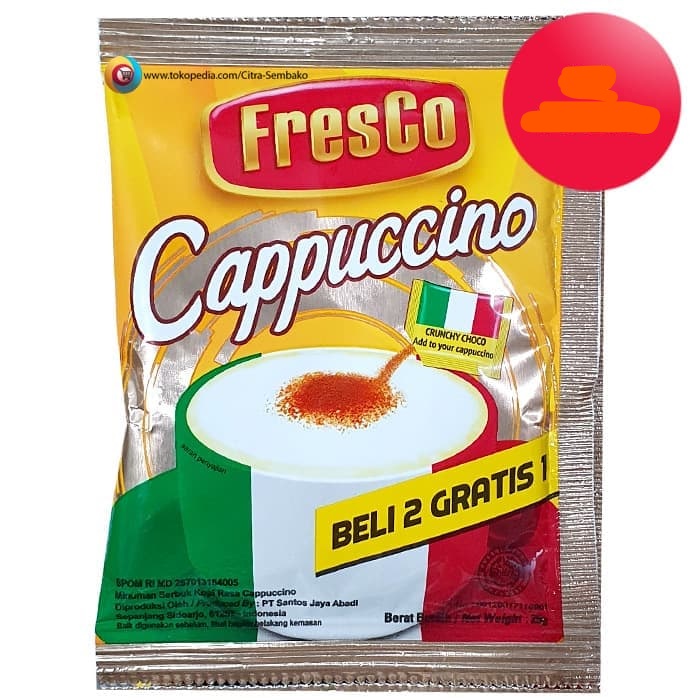 FRESCO KOPI INSTANT CAPPUCCINO BONUS 5 SCT RCG 10x25g
