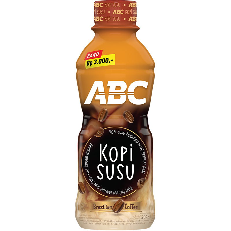 ABC COFFEE DRINK MILK COFFEE BTL 200mL