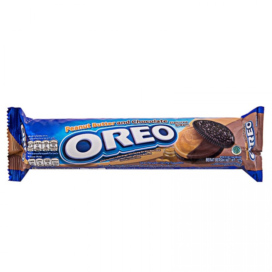 KRAFT SANDWICH OREO PEANUT BUTTER & CHOCOLATE CRM PCK 137 133g