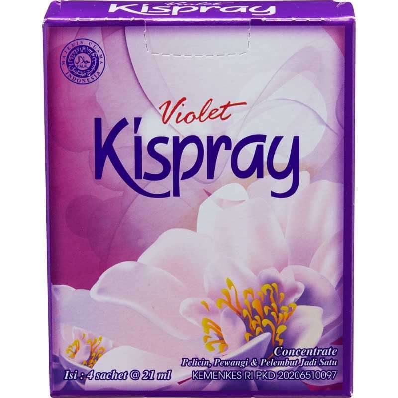 KISPRAY PELICIN PAKAIAN VIOLET BOX 4X21mL