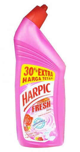 HARPIC PEMBERSIH KLOSET FLORAL ROSE FRESH BTL 450mL