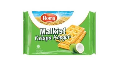 ROMA CRACKERS MALKIST KELAPA KOPYOR PCK 252g