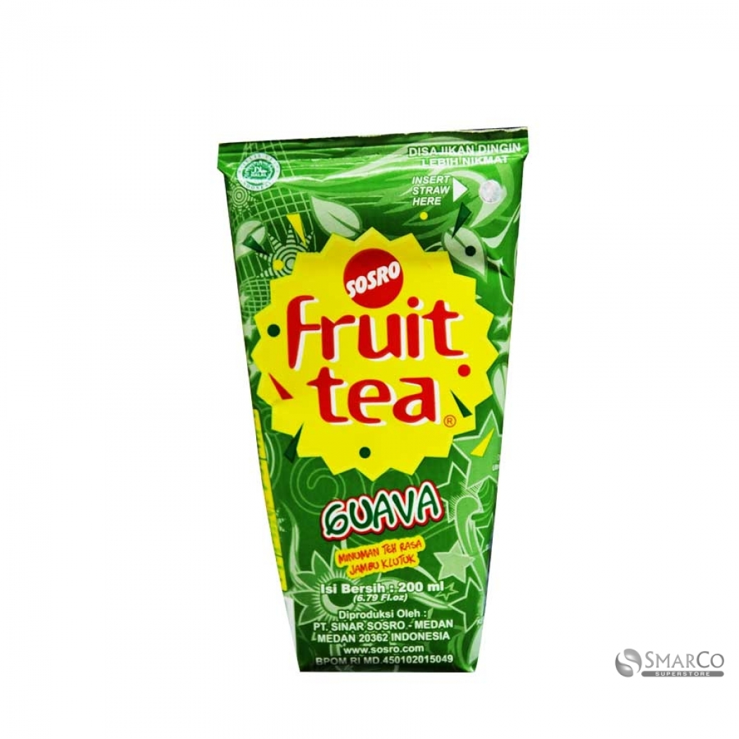 SOSRO FRUIT TEA GUAVA TPK 200mL