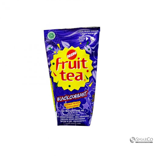 SOSRO FRUIT TEA BLACKCURRANT TPK 200mL