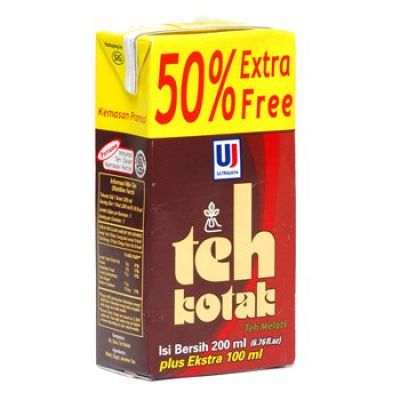 ULTRA TEH KOTAK EXTRA 50 TPK 200mL