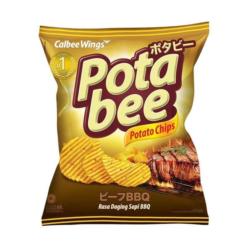 POTABEE SNACK POTATO CHIPS BBQ PCK 68g