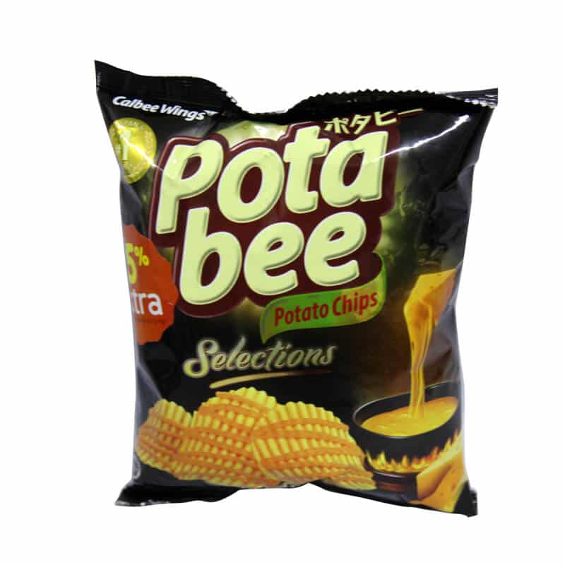 POTABEE SNACK POTATO CHIPS MELTED CHEESE PCK 57g