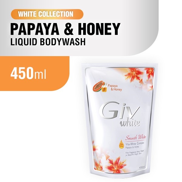 GIV BODY WASH PAPAYA & HONEY PCH 450mL