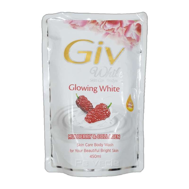 GIV BODY WASH GLOWING WHITE MULBERY&COLAGEN PCH 450mL