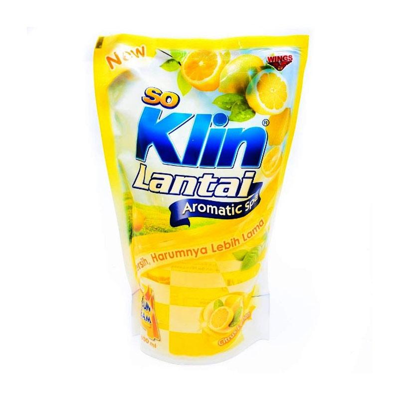 SO KLIN PEMBERSIH LANTAI REFILL ENERGIZNG.LEMON PCH 800 780mL