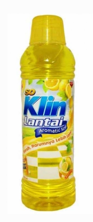 SO KLIN PEMBERSIH LANTAI KUNING CITRUS LEMON BTL 900mL