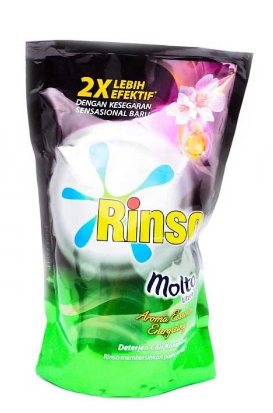 RINSO DETERJEN LIQUID + MOLTO PERFUME ESSENCE PCH 800 750mL