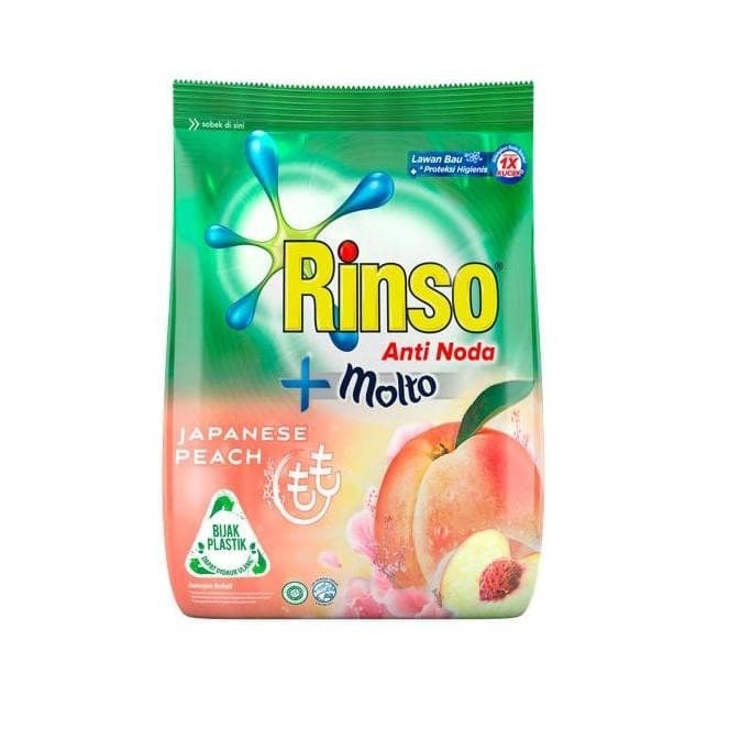 RINSO DETERGEN PWD A NODA MOLTO JAPANESE PEACH BAG 770g